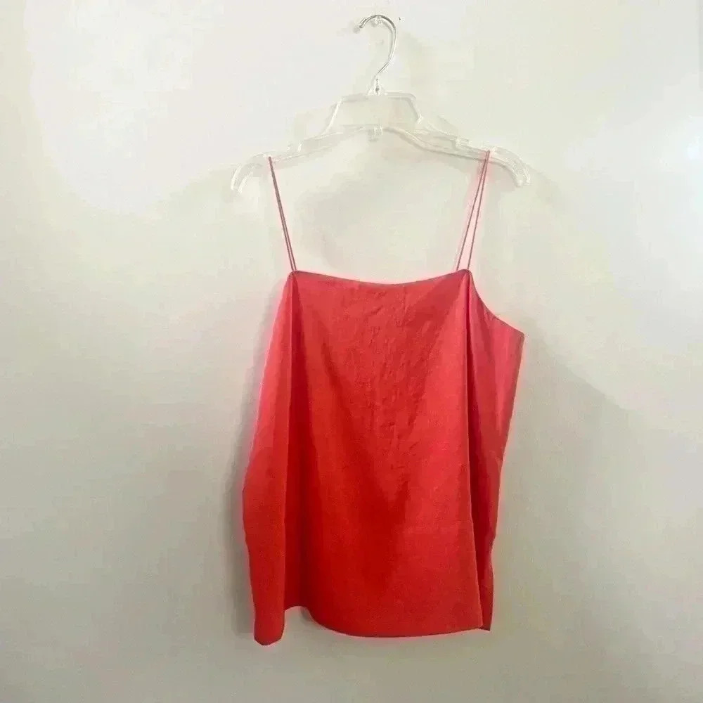 Everlane orange‎ square neck tank top